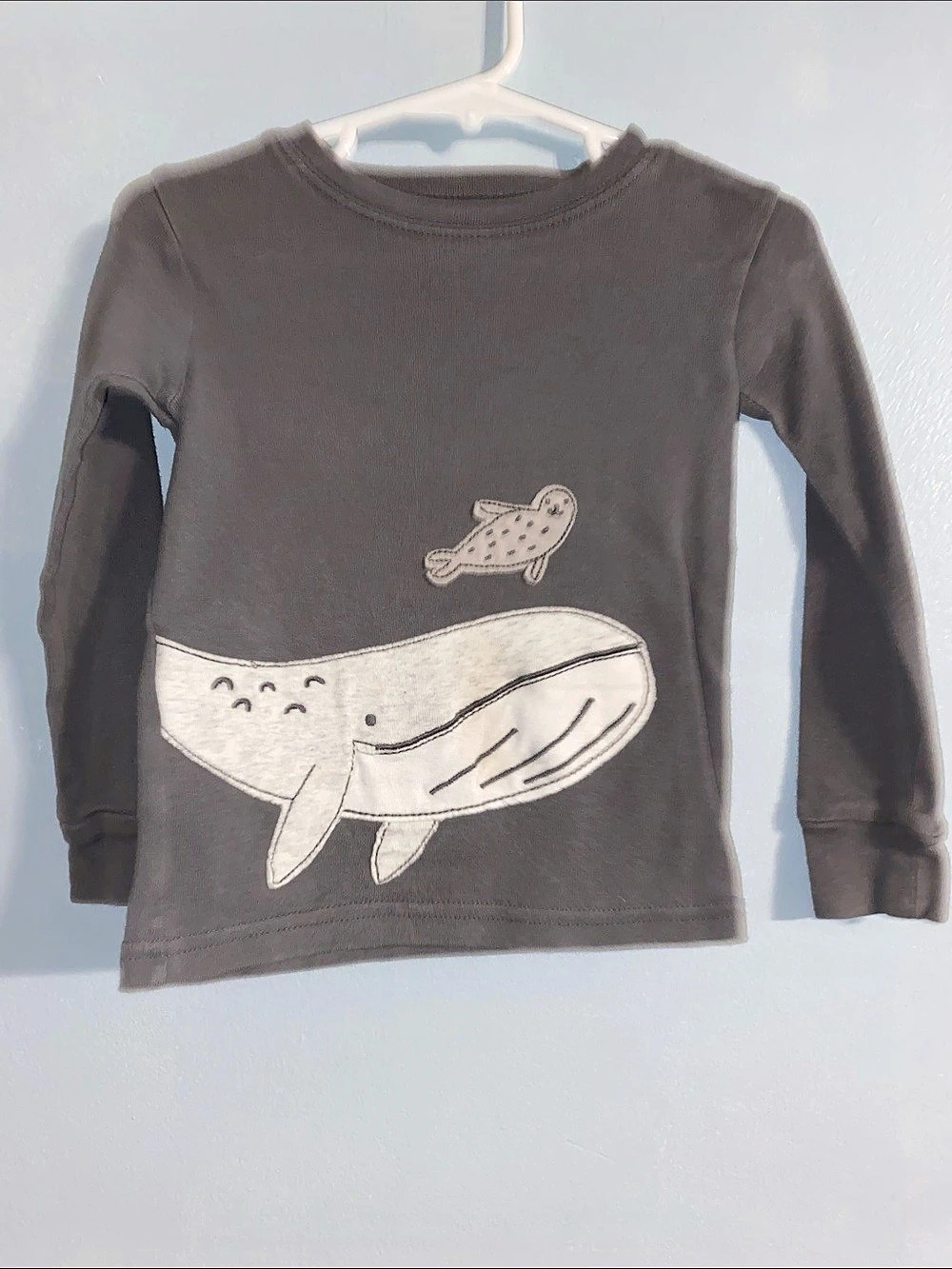 Carter's Whale Long Sleeve Tee Girls 3T